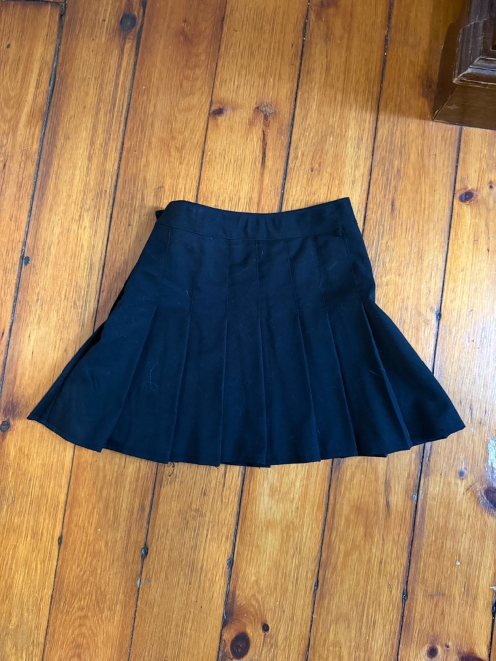 Black mini skirt